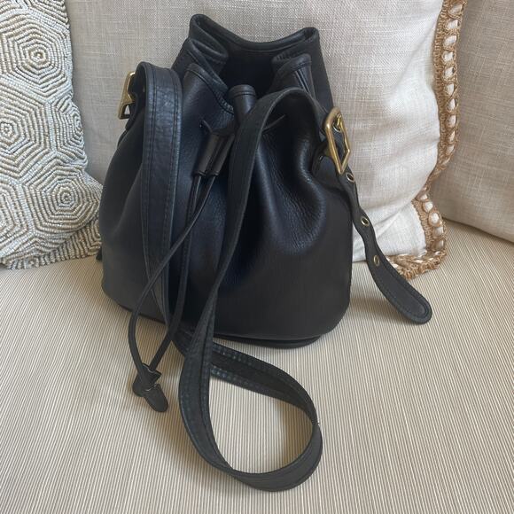 Coach Handbags - Vintage Coach 9952 Lulu’s Legacy Bucket Bag | Black Leather Drawstring